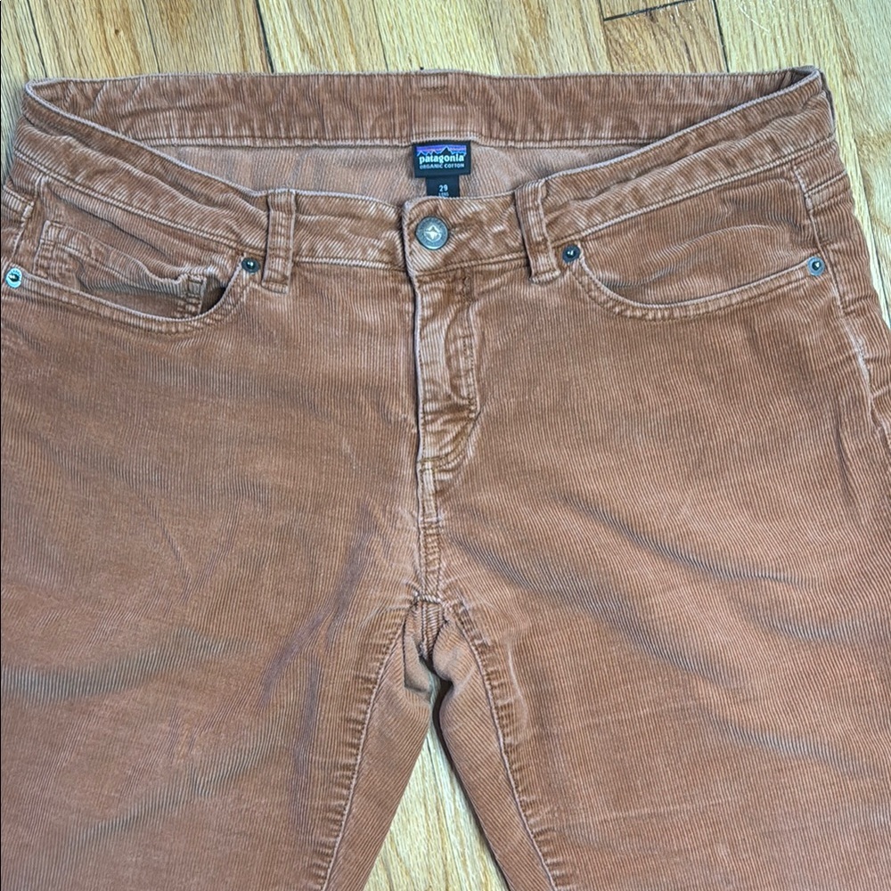 Patagonia Pants Women's Brown Straight Leg Corduroy Jeans 29 Long